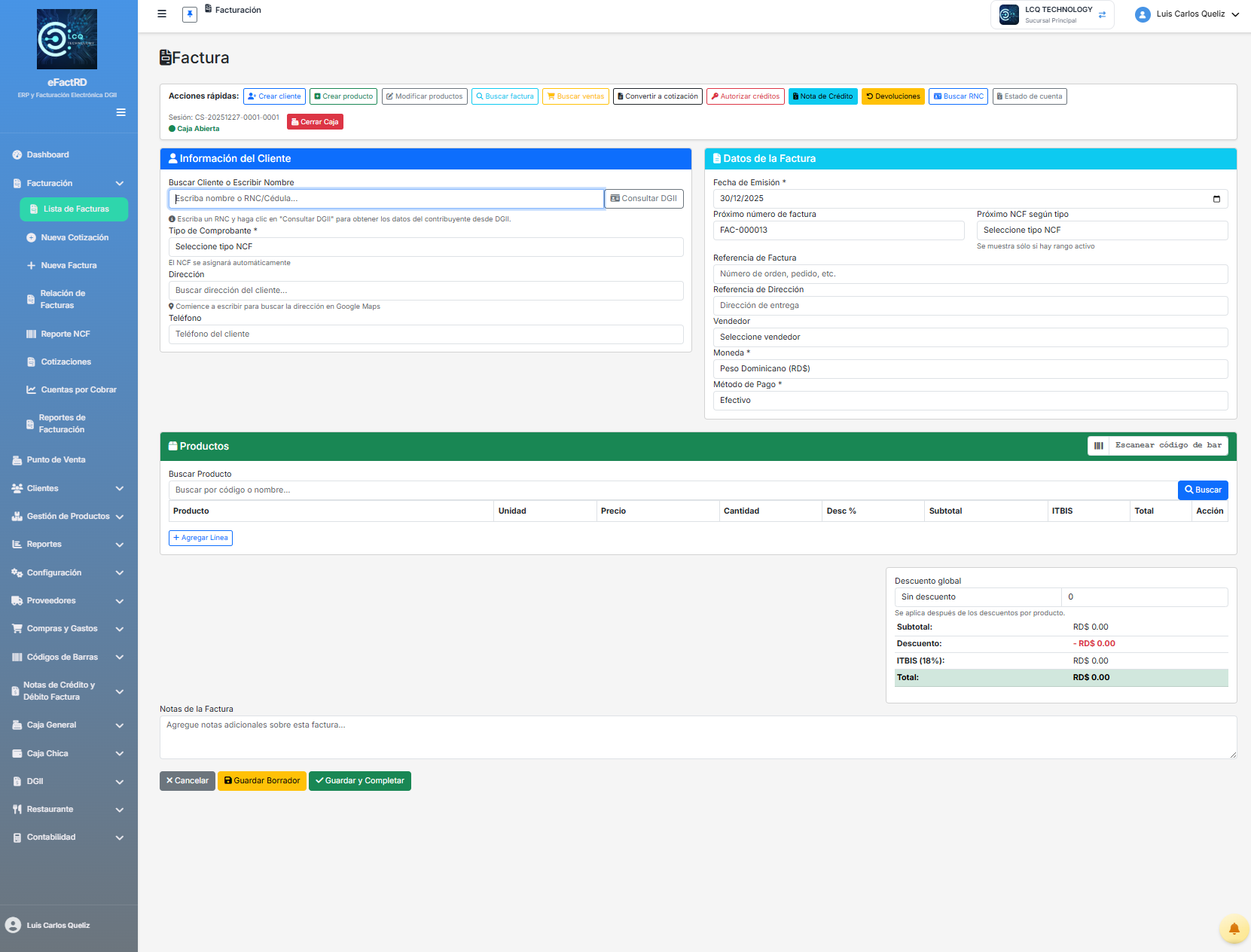 Reportes DGII eFactRD